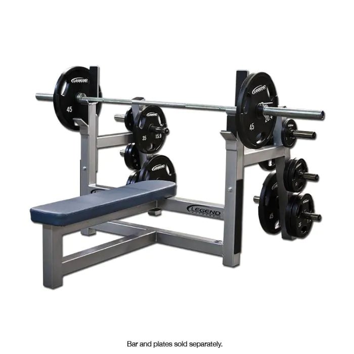 Olympic Flat Bench w/ Plate-Storage #3150 Legend
