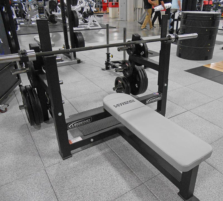 Olympic Flat Bench w/ Plate-Storage #3150 Legend