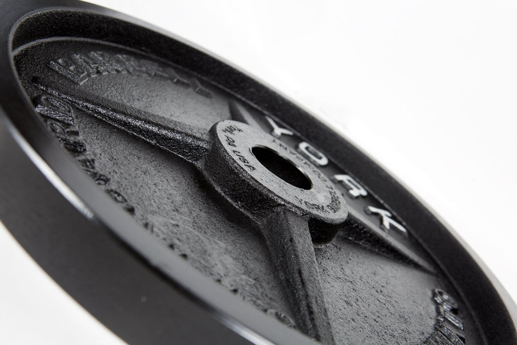 York Legacy Cast Iron Precision Milled Olympic Weight Plates