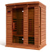 Maxxus MX-M306-01-FS CED infrared sauna shown from front angled right view