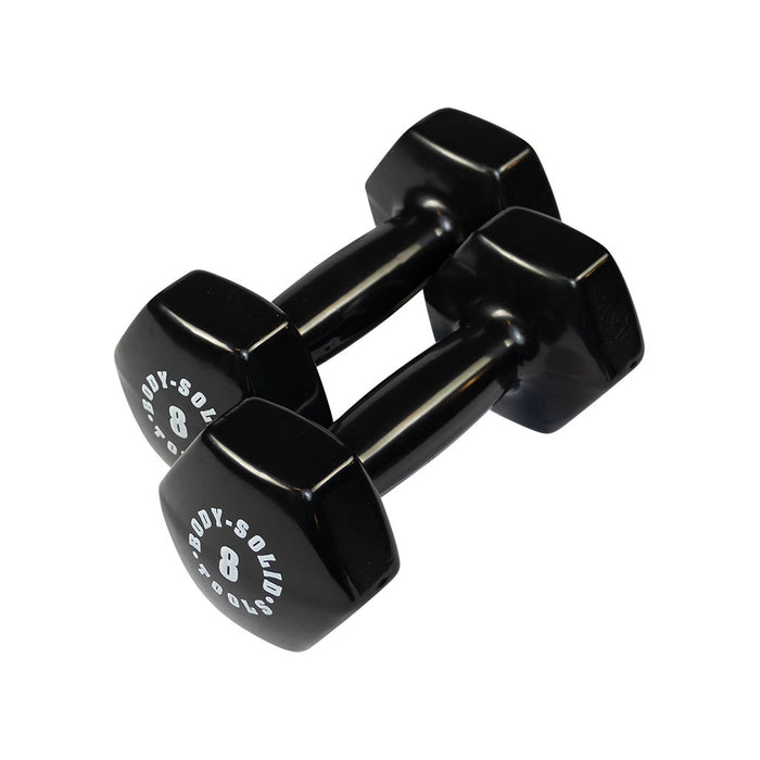 Body-Solid Tools 10 lb Vinyl Dumbbell Pair for general exercise