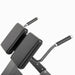Close-up view of the padded thigh support and ergonomic handles on the Commercial Hyper Extension Bench 876HP