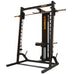 Side view of the Powertec Roller Smith Machine WB-RS with Lat Pulldown attachment