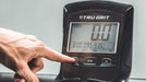 Close-up of the LCD monitor on the Tru Grit Grit Runner treadmill