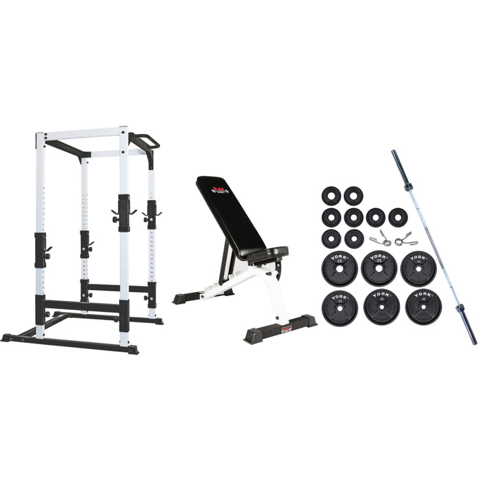 Home Gym Essentials Power Rack Package