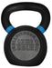 12kg ISF Kettlebell back side blue color stripe and showing  weight in lbs and kgs on white background