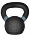 6kg ISF Kettlebell front side light blue color stripe and showing  weight in lbs and kgs on white background