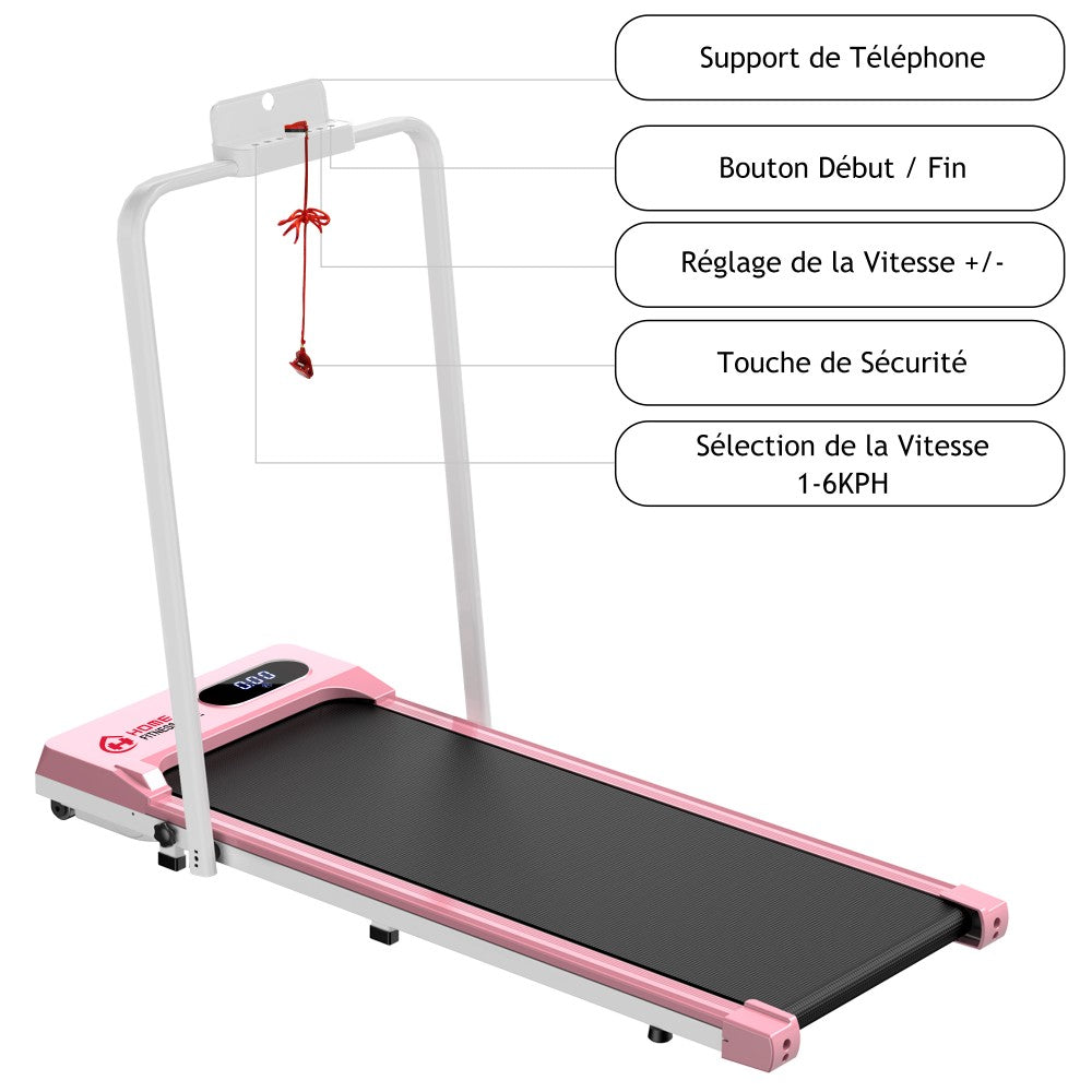 Tapis de Course T2, Vitesse 1-6KM/H